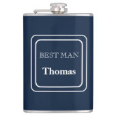 Met Vinyl Omwikkelde Fles-Beste Man Heupfles (Voorkant)