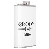 Met vinyl omwikkelde fles-Bruidegom fles Heupfles (Rechts)