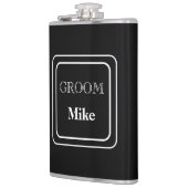 Met Vinyl Omwikkelde Fles-Bruidegom Heupfles (Links)