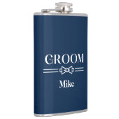 Met vinyl omwikkelde fles-Bruidegom Heupfles (Rechts)
