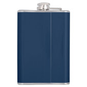 Met vinyl omwikkelde fles-Bruidegom Heupfles (Achterkant)