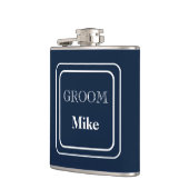Met Vinyl Omwikkelde Fles-Bruidegom Heupfles (Links)