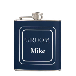 Met Vinyl Omwikkelde Fles-Bruidegom Heupfles