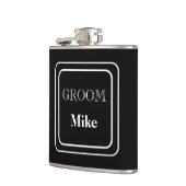 Met Vinyl Omwikkelde Fles-Bruidegom Heupfles (Links)