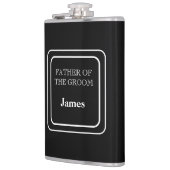 Met Vinyl Omwikkelde Fles-Bruidsvader Van De Bruid Heupfles (Links)