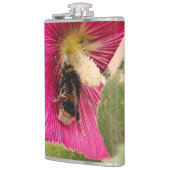 Met vinyl omwikkelde fles Malve hommel Heupfles (Links)