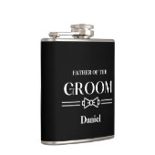 Met Vinyl Omwikkelde Fles-Vader van de Bruidegom Heupfles (Rechts)