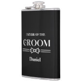 Met Vinyl Omwikkelde Fles-Vader van de Bruidegom Heupfles (Links)