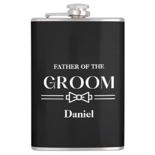 Met Vinyl Omwikkelde Fles-Vader van de Bruidegom Heupfles