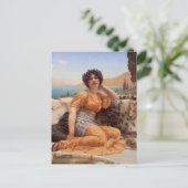 Met Violets Wreathed en Robe van Saffron Hue Briefkaart (Staand voorkant)