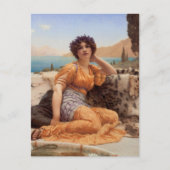 Met Violets Wreathed en Robe van Saffron Hue Briefkaart (Voorkant)