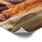 Met Violets Wreathed en Robe van Saffron Hue Poster (Hoek)