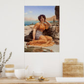 Met Violets Wreathed en Robe van Saffron Hue Poster (Keuken)
