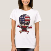 Met vlag geschilderd - Skull.png T-shirt (Voorkant)