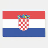 Met vlag van Kroatië Post-it® Notes (Voorkant)