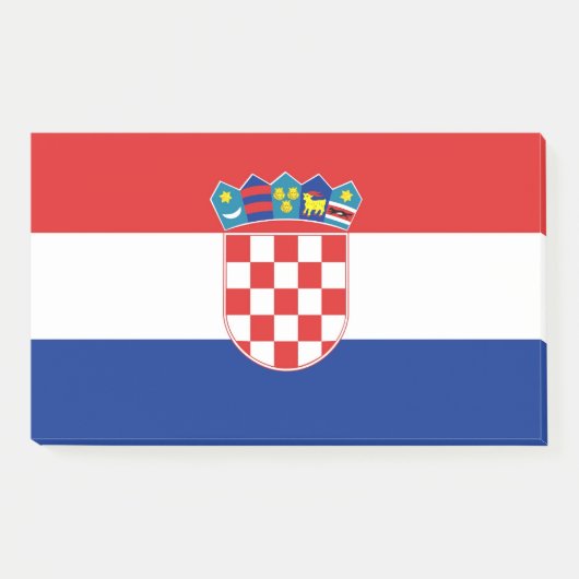 Met vlag van Kroatië Post-it® Notes (Voorkant)
