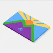 Met vlag van Manitou Springs, Colorado Post-it® Notes (Schuin)