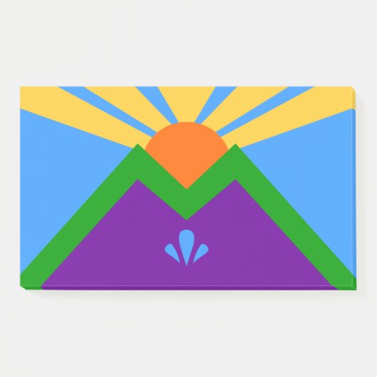 Met vlag van Manitou Springs, Colorado Post-it® Notes (Voorkant)