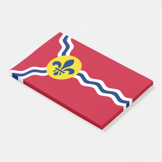Met vlag van St. Louis, Missouri Post-it® Notes (Schuin)
