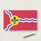 Met vlag van St. Louis, Missouri Post-it® Notes (Op bureau)