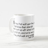 Met vleugels als adelaars koffiemok (Voorkant links)