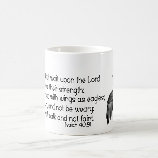 Met vleugels als adelaars koffiemok (Center)