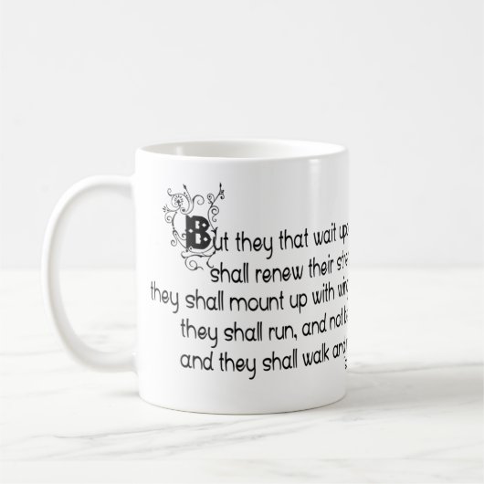 Met vleugels als adelaars koffiemok (Links)