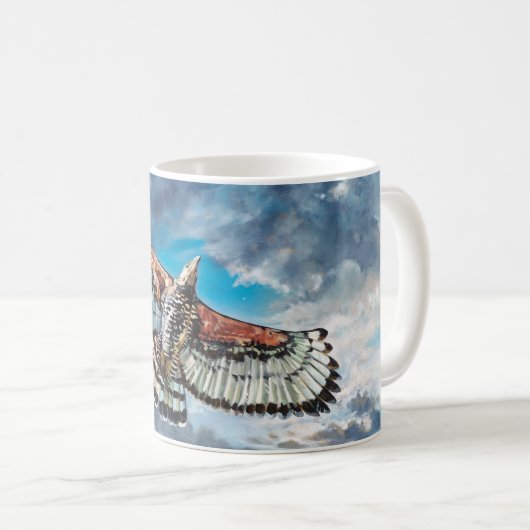 Met vleugels als adelaars - koffiemok (Voorkant rechts)