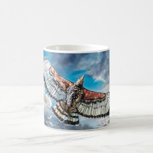 Met vleugels als adelaars - koffiemok (Center)
