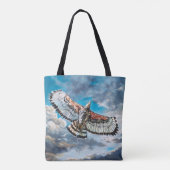 Met vleugels als adelaars - tote bag (Achterkant)