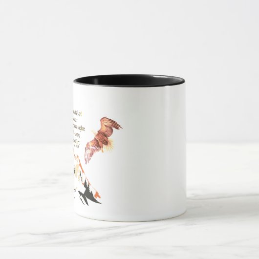 Met vleugels als mok voor eagles (Midden)