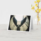 Met Vleugels Brede Open… Kaart (Gele Bloem)