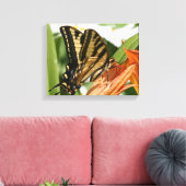 Met vlinder omwikkeld canvas afdruk (Insitu (Woonkamer))