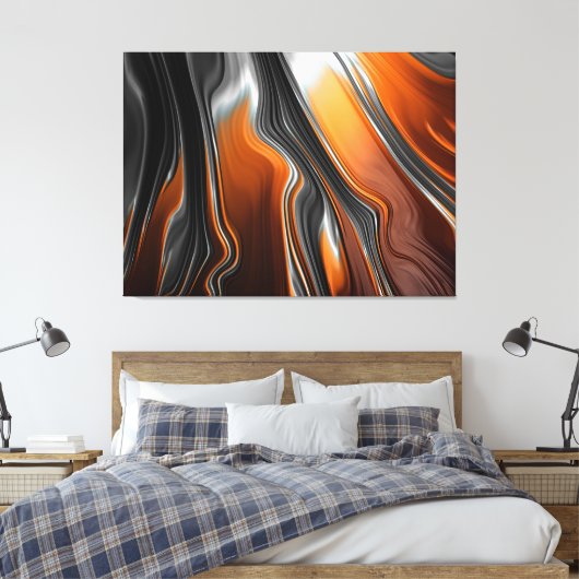 met vloeibare stroom omwikkeld canvas (Insitu (Slaapkamer))