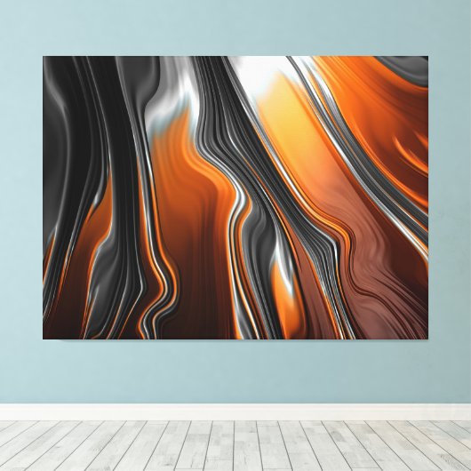 met vloeibare stroom omwikkeld canvas (Insitu (Houten vloer))