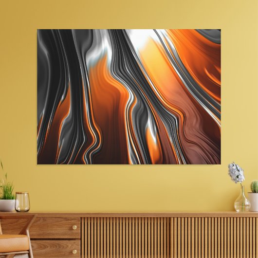 met vloeibare stroom omwikkeld canvas (Insitu (Woonkamer))