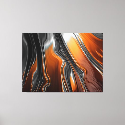 met vloeibare stroom omwikkeld canvas afdruk (Voorkant)