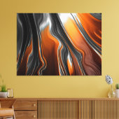 met vloeibare stroom omwikkeld canvas afdruk (Insitu (Woonkamer))