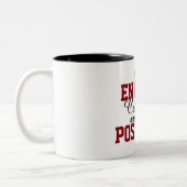 Met voldoende koffie is alles mogelijk grappige mo tweekleurige koffiemok (Links)