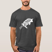 Met voldoende stuwkracht vliegen varkens t-shirt (Voorkant)