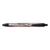 Met volledige stoom aan zwarte inkt pen (Achterkant)