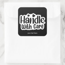 Met voorzichtigheid hanteren sticker