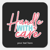 Met voorzichtigheid hanteren sticker (Voorkant)