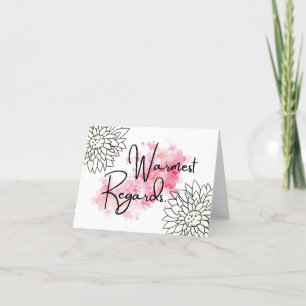 Met vriendelijke groet aan Wenskaart Bedankkaart