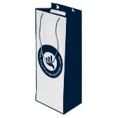 Met vriendelijke groet! Aangepast voor speciale ac Wijn Cadeautas (Achterkant Gekanteld)