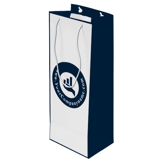 Met vriendelijke groet! Aangepast voor speciale ac Wijn Cadeautas (Achterkant Gekanteld)