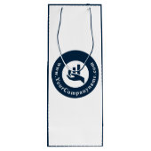 Met vriendelijke groet! Aangepast voor speciale ac Wijn Cadeautas (Achterkant)