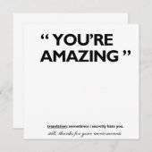 Met vriendelijke groet! bedankkaart (Voorkant / Achterkant)