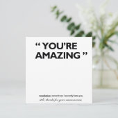 Met vriendelijke groet! bedankkaart (Staand voorkant)