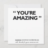 Met vriendelijke groet! bedankkaart (Voorkant)